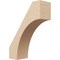 Ekena Millwork 5-inch W x 14-inch D x 18-inch H Westlake Rough Cedar Woodgrain TimberThane Knee Brace, Primed BRCUR05X14X18WTLRCPR - alternate 1
